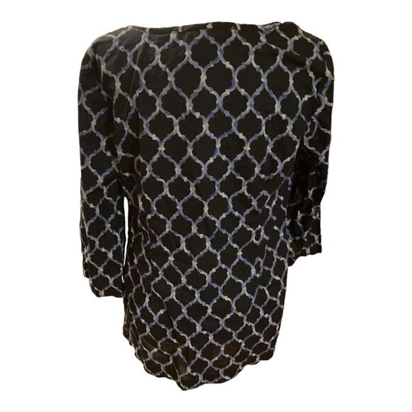 Charter Club Blue Moroccan Tunic - Picture 2 of 11